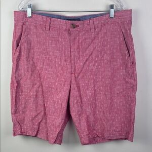 Banana Republic Emerson Short Modern Red Print Size 36